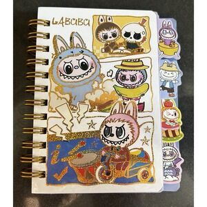 NEW Labubu Tabbed Spiral Bound Mini Notebook